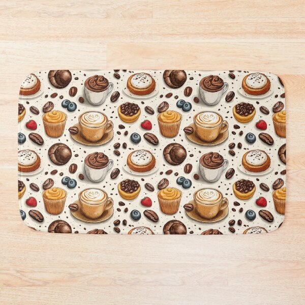 Item preview, Coffee Seamless Pattern designed and sold by Leylita Design.