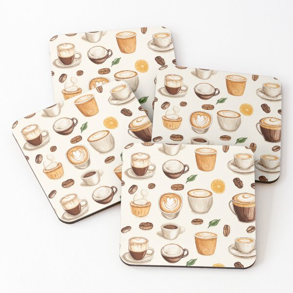 Item preview, Coffee Seamless Pattern designed and sold by Leylita Design.