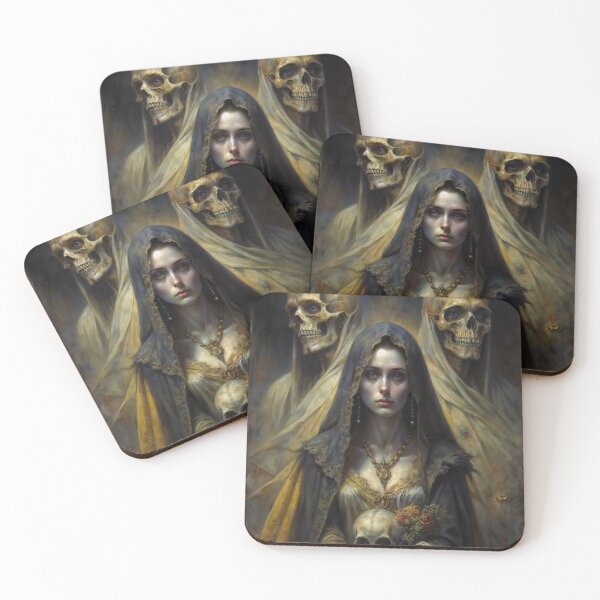 Item preview, Watchers of the Dark Gothic Skeleton Portrait designed and sold by DarkHolyQueen.