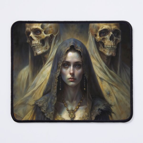 Item preview, Watchers of the Dark Gothic Skeleton Portrait designed and sold by DarkHolyQueen.