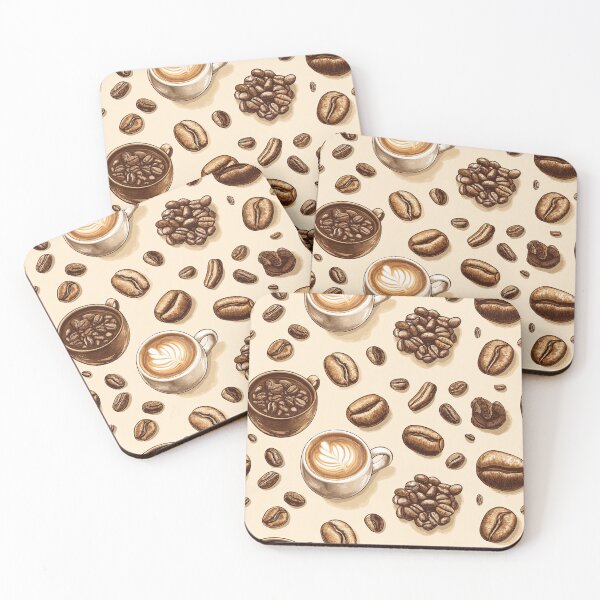Item preview, Coffee Seamless Pattern designed and sold by Leylita Design.