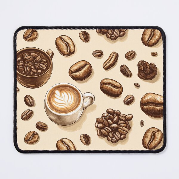 Item preview, Coffee Seamless Pattern designed and sold by Leylita Design.