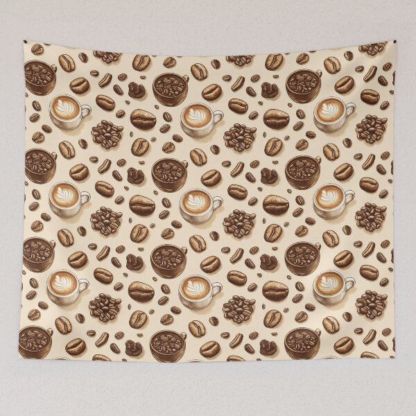 Item preview, Coffee Seamless Pattern designed and sold by Leylita Design.