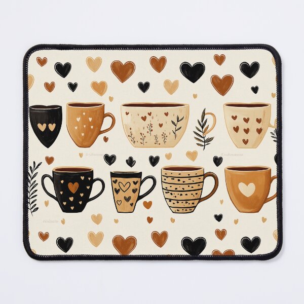 Item preview, Coffee Cups Seamless Pattern designed and sold by Leylita Design.