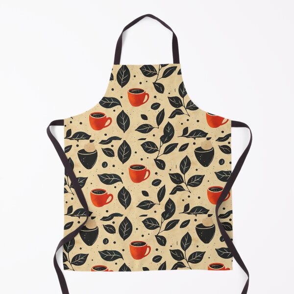Item preview, Coffee and Leaves Seamless Pattern designed and sold by Leylita Design.