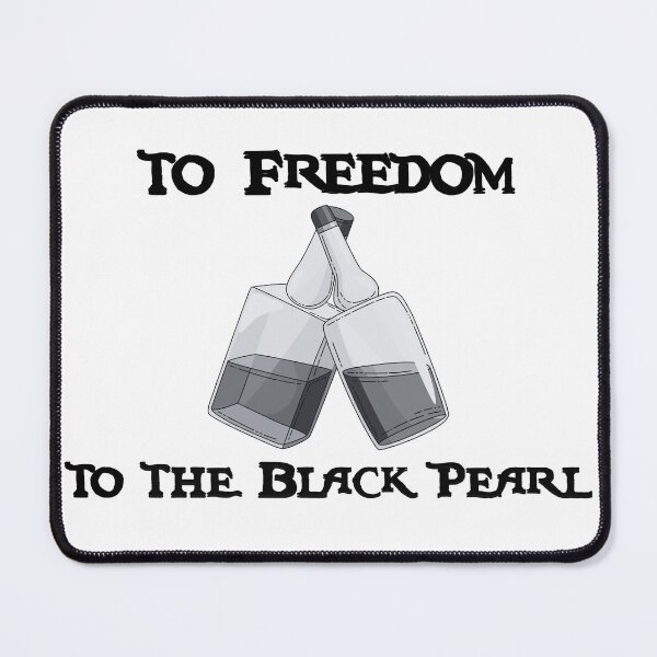 Item preview, “To Freedom… To the Black Pearl” – Pirate Toast Rum Bottles Design designed and sold by inallusha.