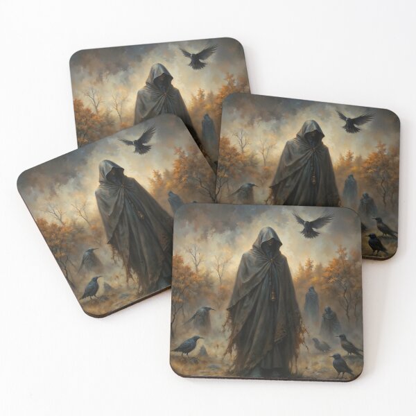 Item preview, Gothic Crow Cultist Tattered Cloak Art designed and sold by DarkHolyQueen.