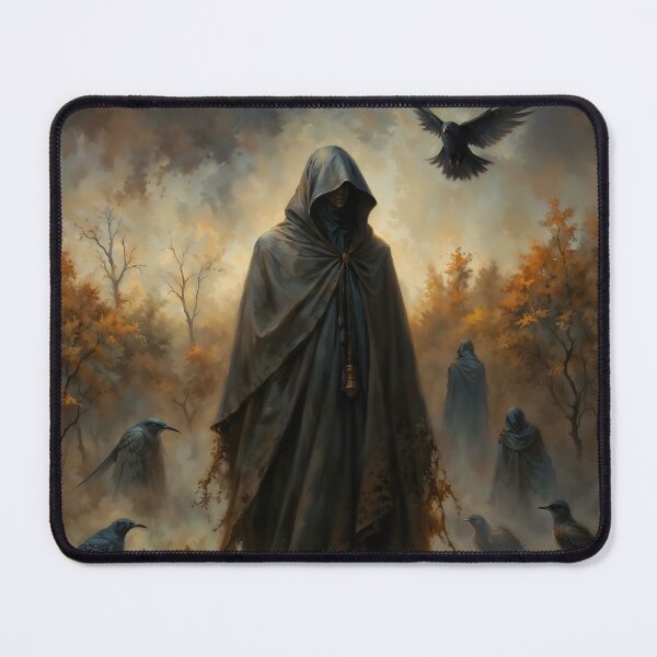 Item preview, Gothic Crow Cultist Tattered Cloak Art designed and sold by DarkHolyQueen.