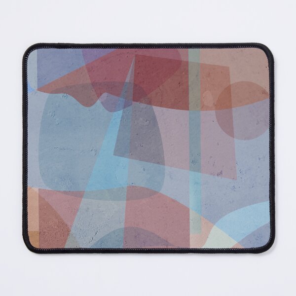 Item preview, Mid-Century Modern Abstract Shapes in cool colours designed and sold by korasi.