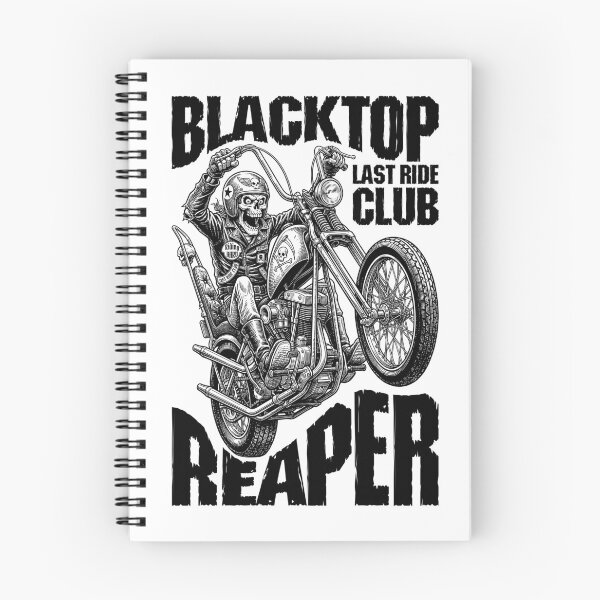 Item preview, Motorbike Motorcycle Funny Biker Skeleton Blacktop Reaper designed and sold by GrandeDuc.