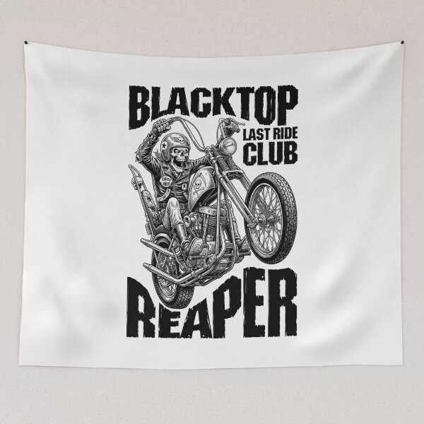 Item preview, Motorbike Motorcycle Funny Biker Skeleton Blacktop Reaper designed and sold by GrandeDuc.