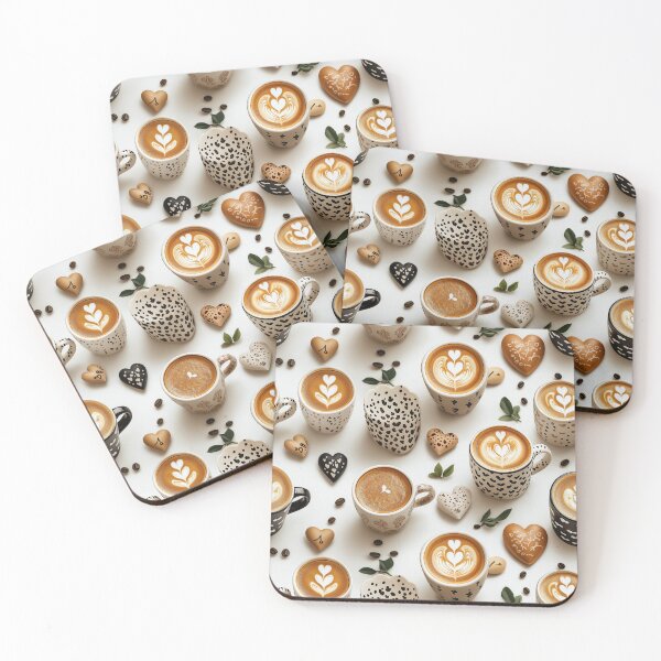 Item preview, Coffee Cups Seamless Pattern designed and sold by Leylita Design.