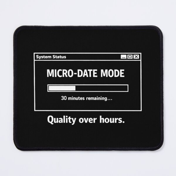 Item preview, Retro Tech Micro-Date Mode System Status Humor designed and sold by SplashTastic.