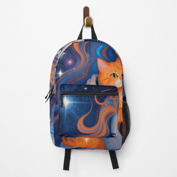 Item preview, Blue and Orange Woman with a Cat designed and sold by Simplybe1.