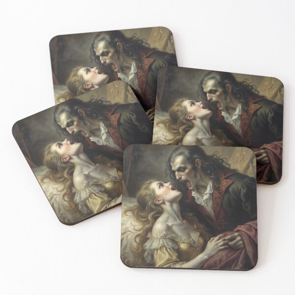 Item preview, Vampire Seduction Gothic Horror Romance Art designed and sold by DarkHolyQueen.