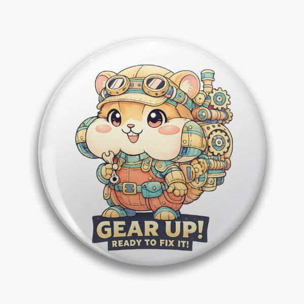 Item preview, Robot Hamster Adventurer Cute Sci Fi Art designed and sold by SoftSproutstu.