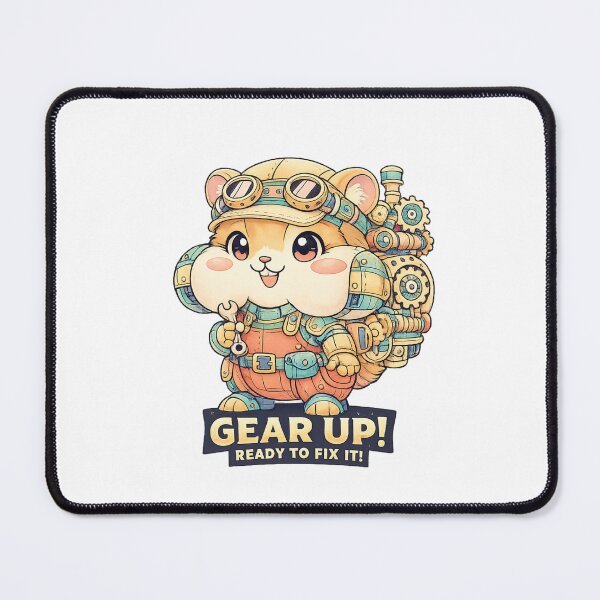 Item preview, Robot Hamster Adventurer Cute Sci Fi Art designed and sold by SoftSproutstu.