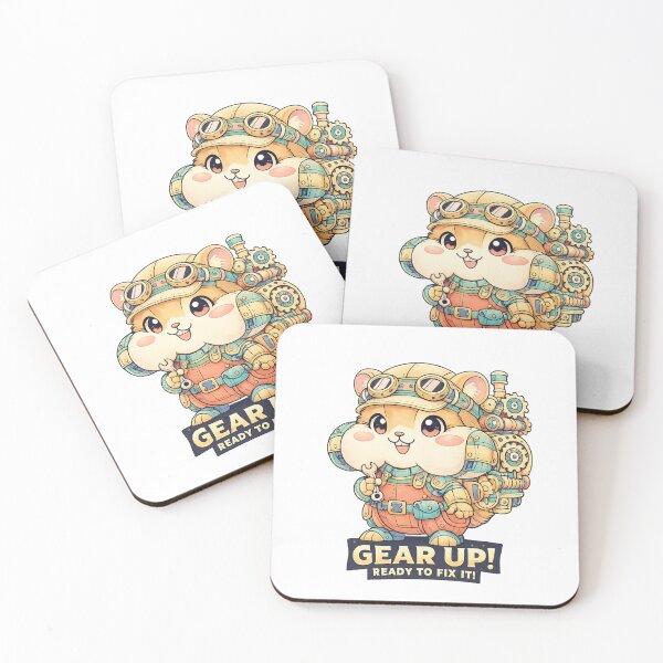 Item preview, Robot Hamster Adventurer Cute Sci Fi Art designed and sold by SoftSproutstu.