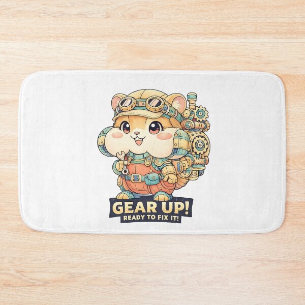 Item preview, Robot Hamster Adventurer Cute Sci Fi Art designed and sold by SoftSproutstu.