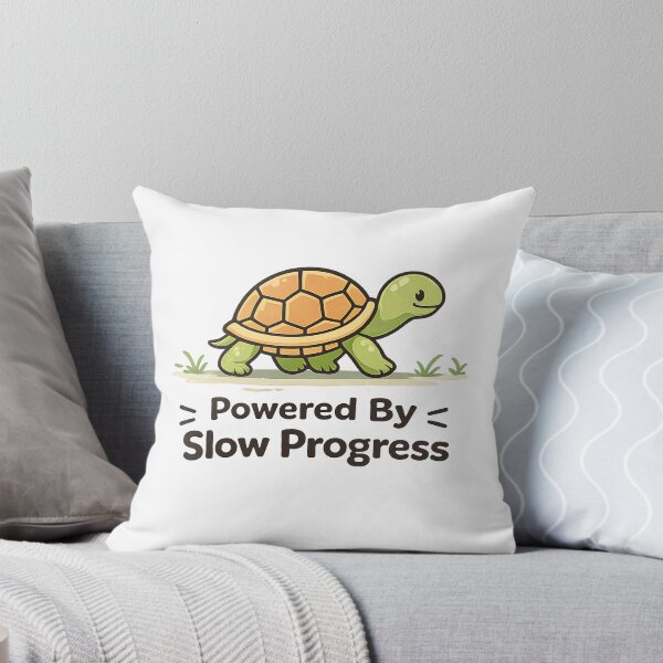 Item preview, Powered By Slow Progress Cozy Motivational Quote designed and sold by ILYASSE1.
