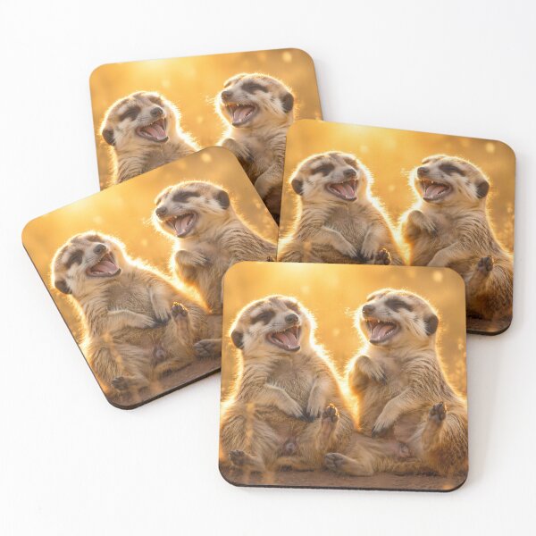Item preview, Laughing meerkats - A funny pair of animals full of joie de vivre designed and sold by Spirit75.