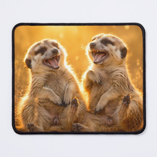 Item preview, Laughing meerkats - A funny pair of animals full of joie de vivre designed and sold by Spirit75.
