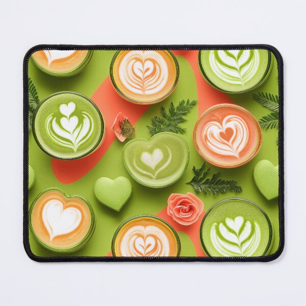 Item preview, Matcha Cups Seamless Pattern designed and sold by Leylita Design.