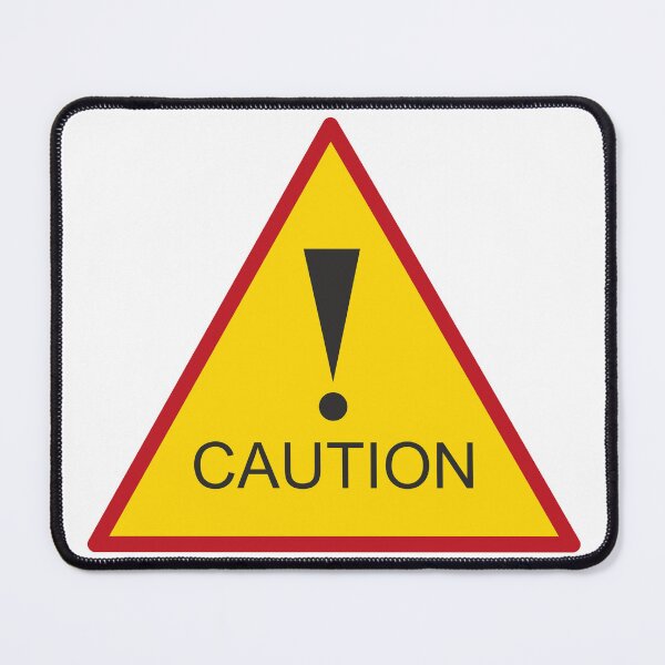 Item preview, Triangular Warning Caution Sign with Exclamation Point designed and sold by Vision Crafted.