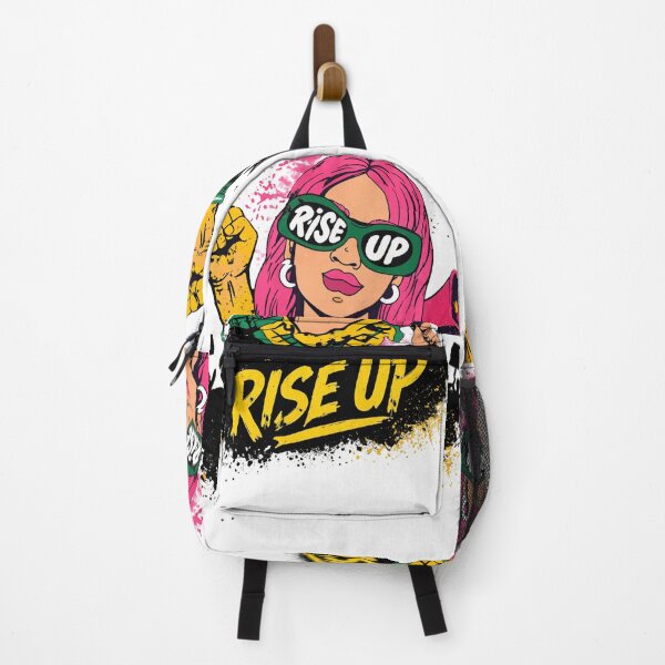Aperçu de l'œuvre Rise Up Revolution Pop Art Girl créée et vendue par blackBubble1.