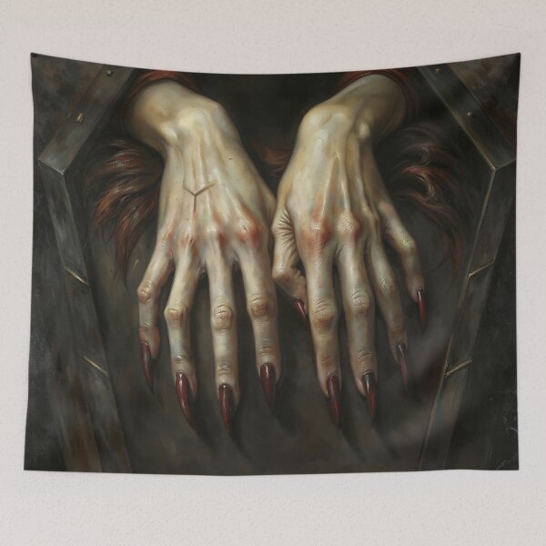 Item preview, Vampire Hands Emerging from Coffin Art designed and sold by DarkHolyQueen.