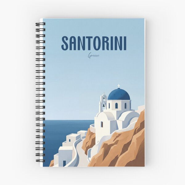 Item preview, Santorini Greece Blue Dome Church designed and sold by NeuralVibe.