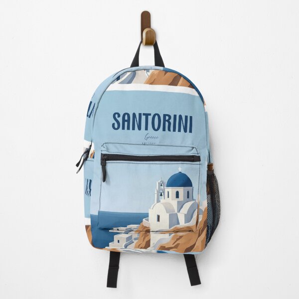 Item preview, Santorini Greece Blue Dome Church designed and sold by NeuralVibe.