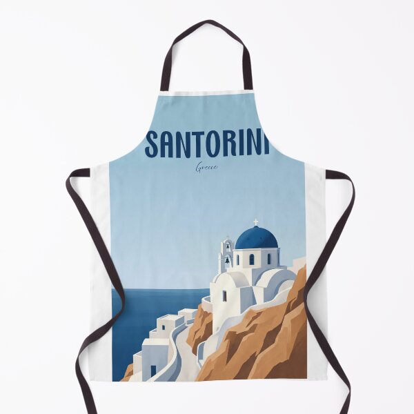 Item preview, Santorini Greece Blue Dome Church designed and sold by NeuralVibe.