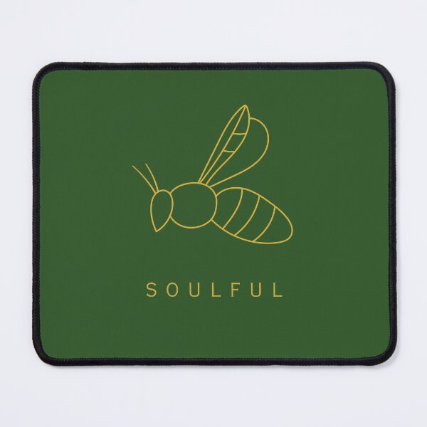 Item preview, Minimalist Bee Line Art – Soulful Nature Design in Soft Green & Gold designed and sold by Slow Vibes Designs.