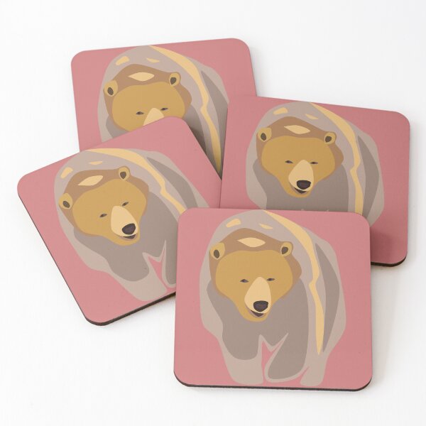 Item preview, Minimal Bear Design – 3 Colour Wildlife Art designed and sold by mozou.
