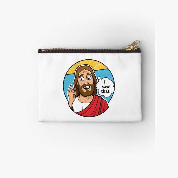 Item preview, Funny Jesus “I Saw That” Meme | Religious Humor Cartoon Design designed and sold by Souzian.
