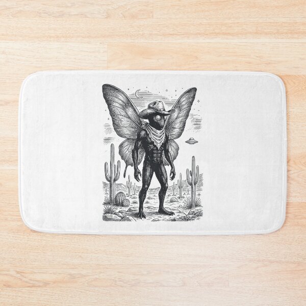 Item preview, Mothman Cowboy Vintage Engraving Desert Surrealism designed and sold by Krasnovaovaova.