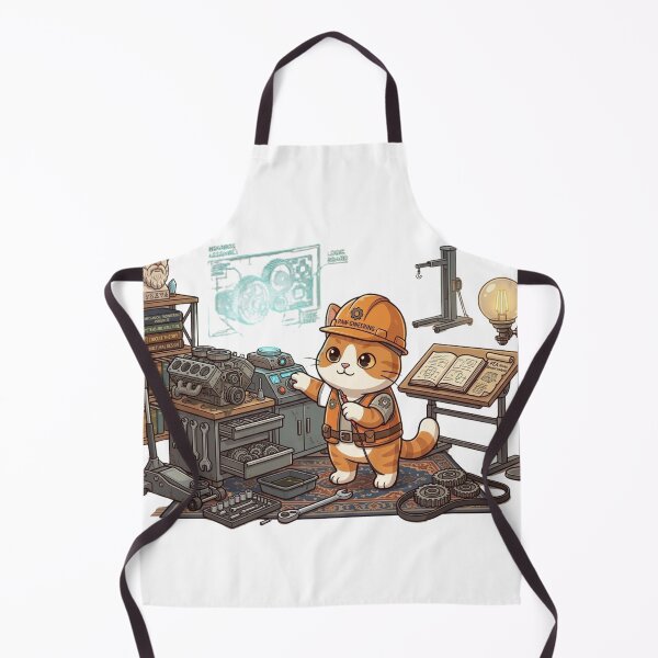 Item preview, Paw-gineering Cat - Master Mechanical Engineer designed and sold by anandariki.