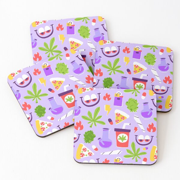 Item preview, Stoned Happy Vibes Pattern designed and sold by Plant Cult.