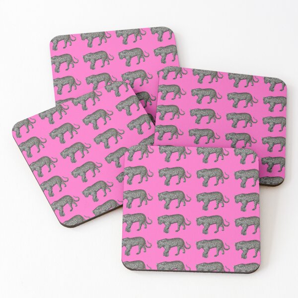 Item preview, Leopard on pink background  designed and sold by happytraveller1.