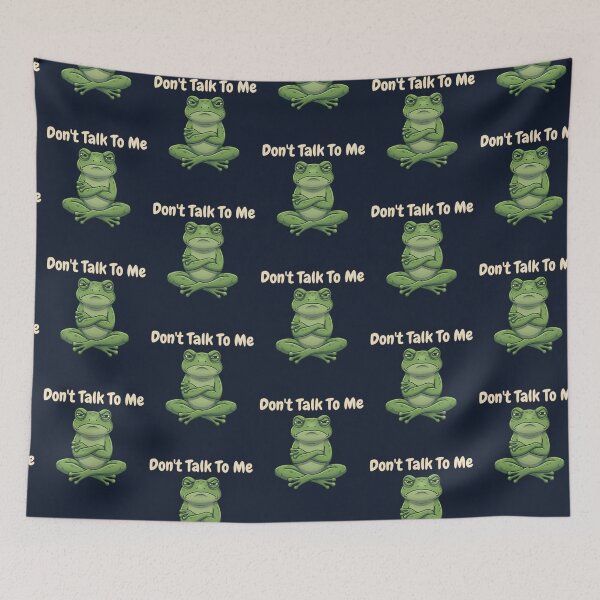 Item preview, Don't Talk To Me Funny Frog Introvert Mood Meme Aesthetic designed and sold by MoonVibe-studio.