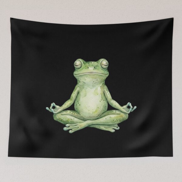 Item preview,  Vintage Cute Frog Yoga Meditation Lover designed and sold by SOUFIANE1991.