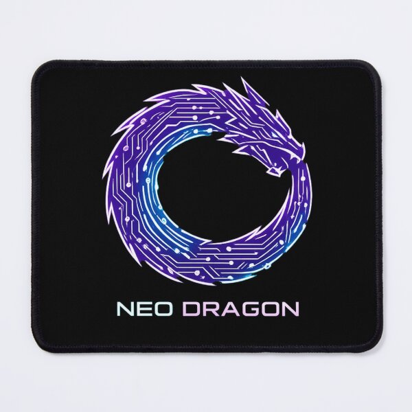 Item preview, Neo Dragon Cyberpunk Logo – Futuristic Circuit Dragon Ouroboros Neon Tech Design designed and sold by JonelCrafts.