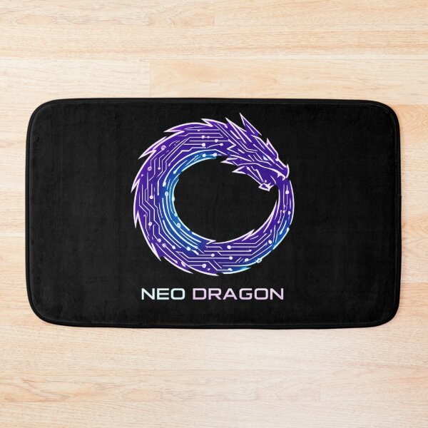 Artikelvorschau, Neo Dragon Cyberpunk-Logo – Futuristisches Schaltkreisdrachen-Ouroboros-Neon-Tech-Design entworfen und verkauft von JonelCrafts.