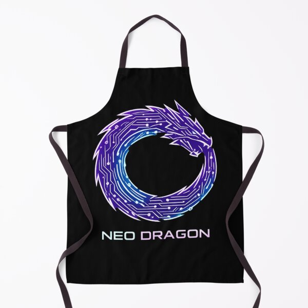 Item preview, Neo Dragon Cyberpunk Logo – Futuristic Circuit Dragon Ouroboros Neon Tech Design designed and sold by JonelCrafts.