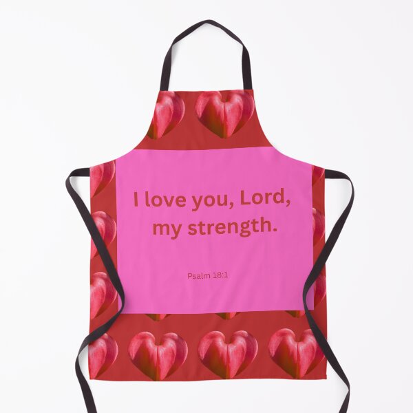 Item preview, Psalm 18 red heart background designed and sold by happytraveller1.