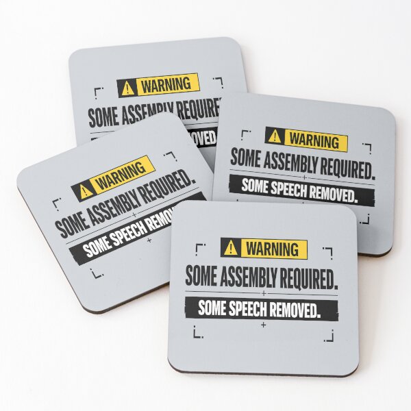 Item preview, Censorship Satire Warning Label Graphic designed and sold by POD DYNASTY.