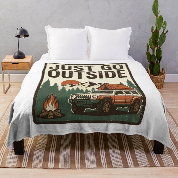 Item preview, Vintage Overland Just Go Outside Mountain Camp designed and sold by EverBranz-stor.