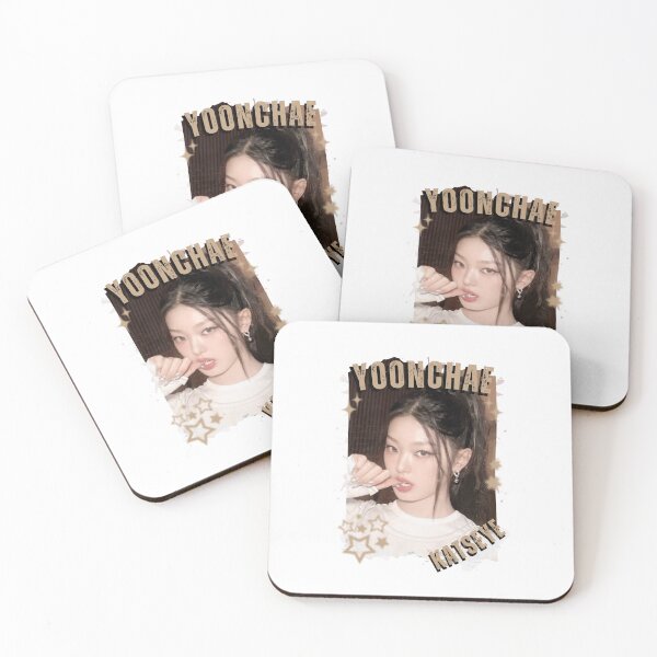 Item preview, KATEYE Yoonchae Kpop Y2K Group Collage Digital Art Portrait designed and sold by AJUNICE STUDIO.