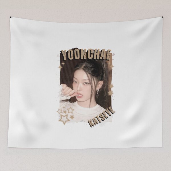Item preview, KATEYE Yoonchae Kpop Y2K Group Collage Digital Art Portrait designed and sold by AJUNICE STUDIO.